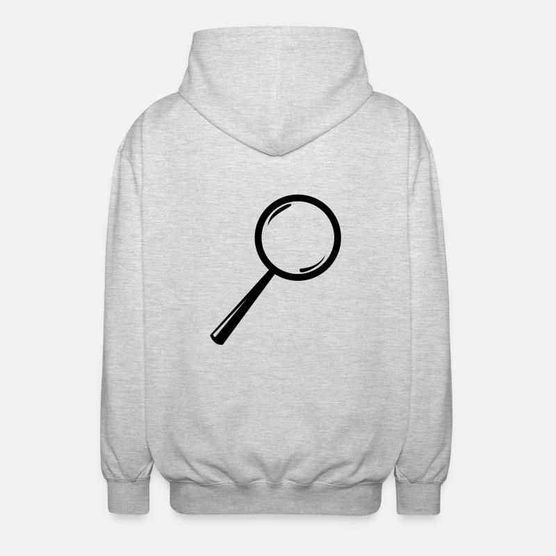 Loupe - Veste à capuche unisexe - gris clair chiné