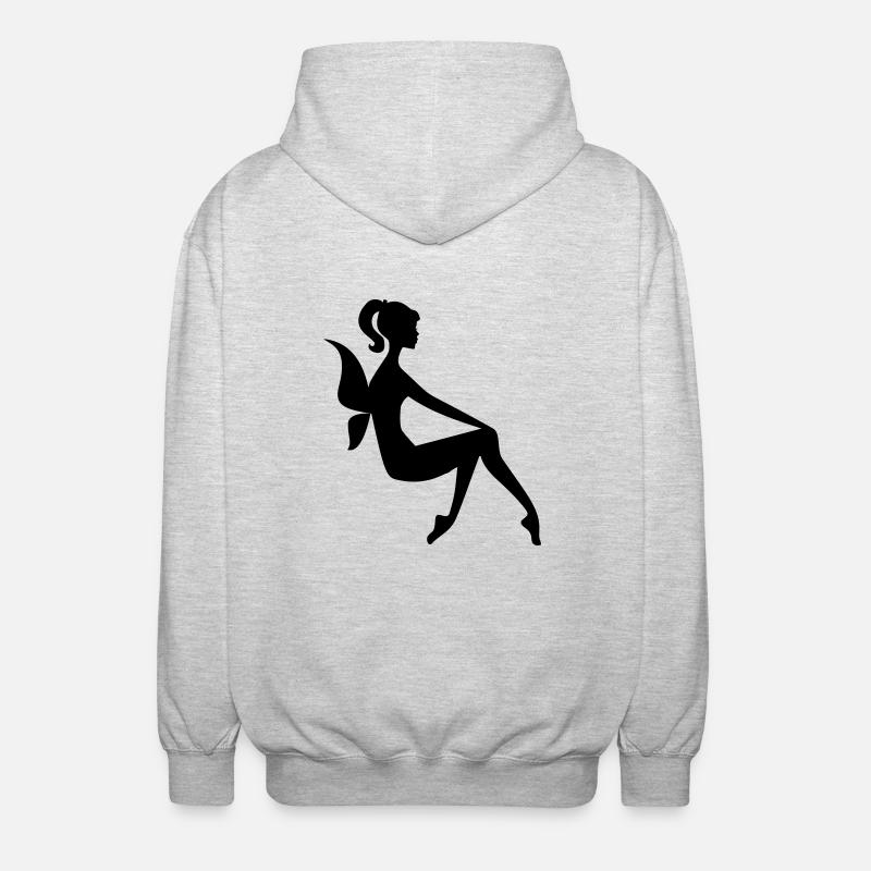 Fee - Unisex Kapuzenjacke - Hellgrau meliert