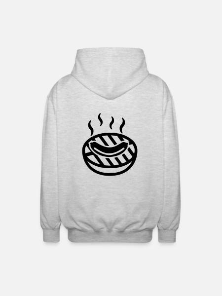 Grill - Unisex Hooded Jacket - light heather grey