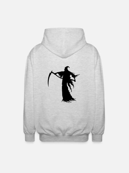 Death - Unisex Hooded Jacket - light heather grey