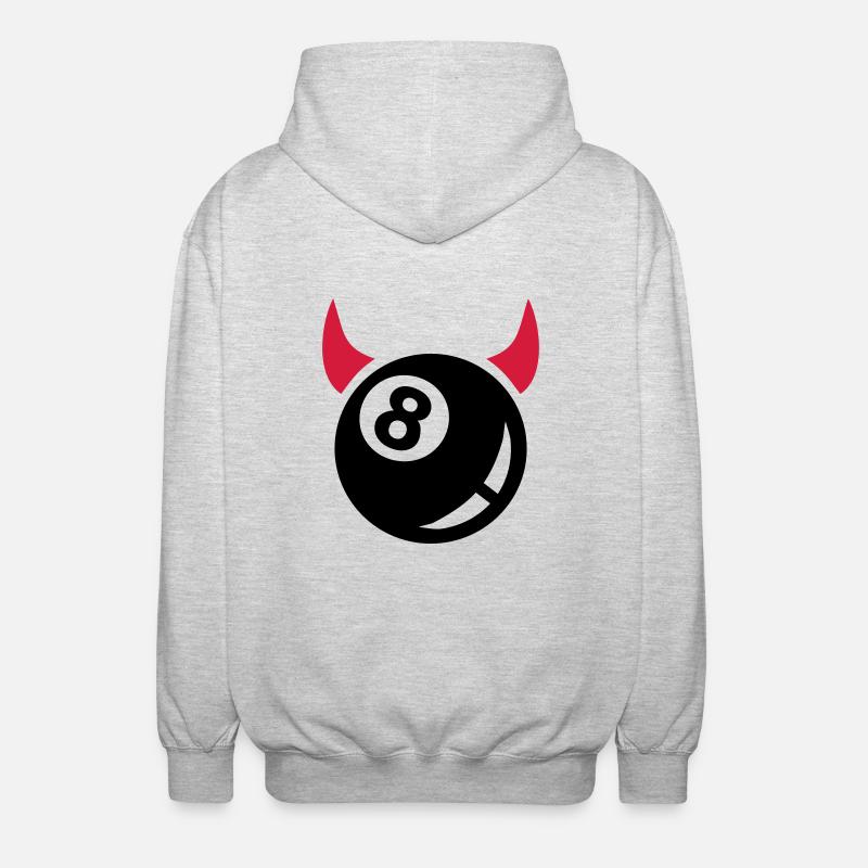 Billard - Veste à capuche unisexe - gris clair chiné