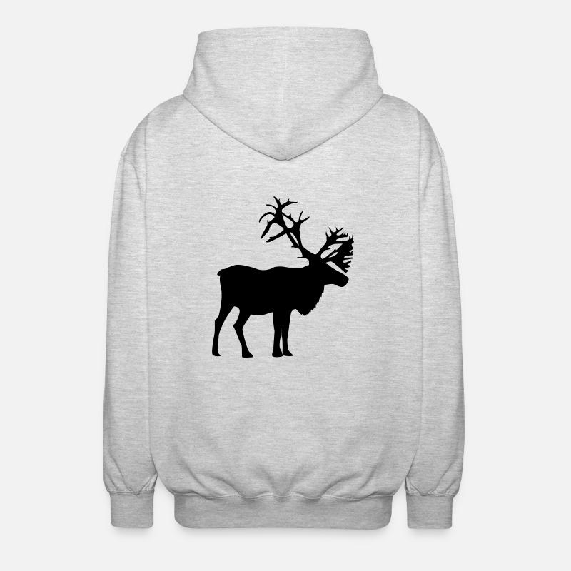 Karibus - Unisex Kapuzenjacke - Hellgrau meliert