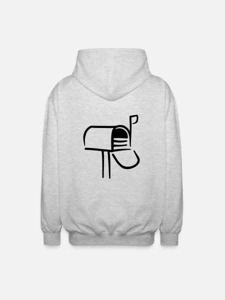 Mail box - Unisex Hooded Jacket - light heather grey