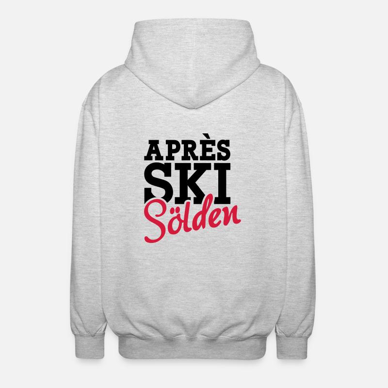 Apres Ski Sölden - Veste à capuche unisexe - gris clair chiné