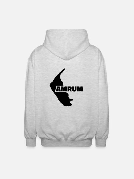 Amrum - Unisex Kapuzenjacke - Hellgrau meliert