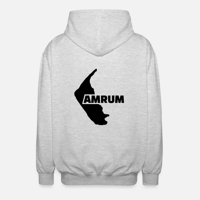 Amrum - Unisex Kapuzenjacke - Hellgrau meliert