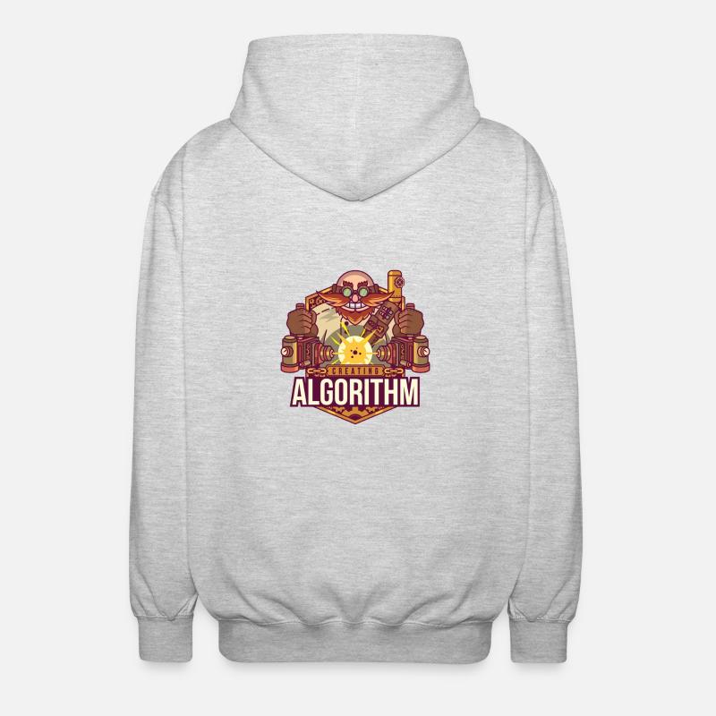 Software algorithm - Unisex Hooded Jacket - light heather grey