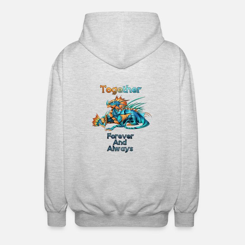 Das Leben einer Hydra - Unisex Kapuzenjacke - Hellgrau meliert