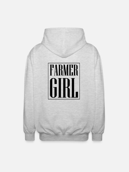 Fermière - Veste à capuche unisexe - gris clair chiné