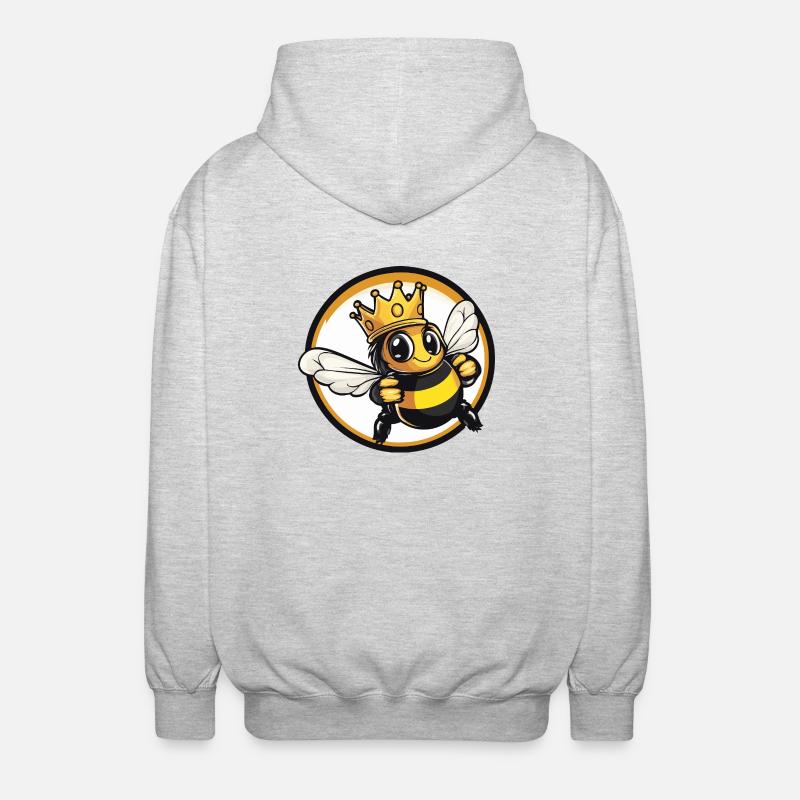 Bière d’abeille - Veste à capuche unisexe - gris clair chiné