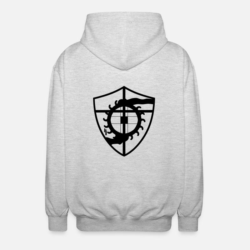 Eppendorf Wappen - Unisex Kapuzenjacke - Hellgrau meliert