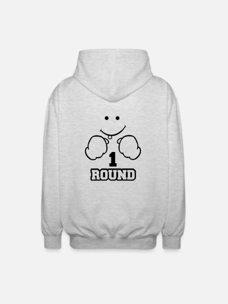 round1 - Veste à capuche unisexe - gris clair chiné