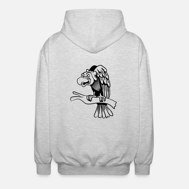 geier - Unisex Kapuzenjacke - Hellgrau meliert