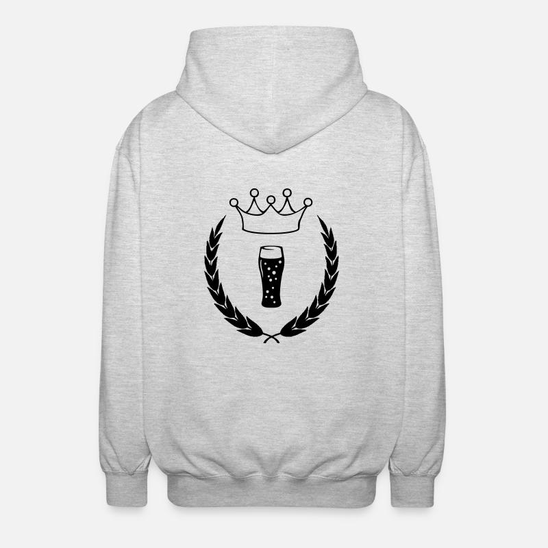 bier_symbol_01 - Veste à capuche unisexe - gris clair chiné