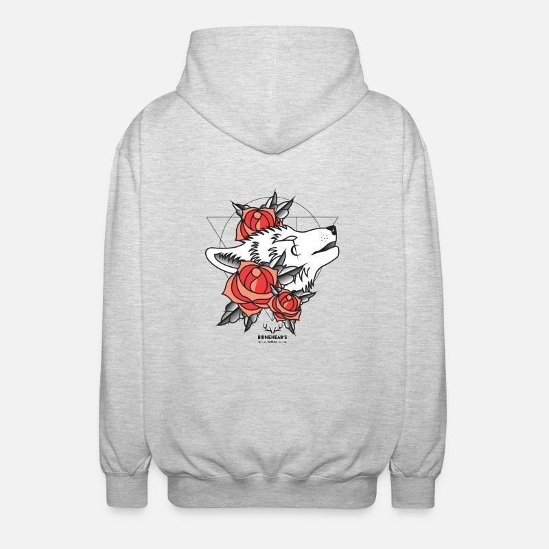 Wolfhead - Veste à capuche unisexe - gris clair chiné