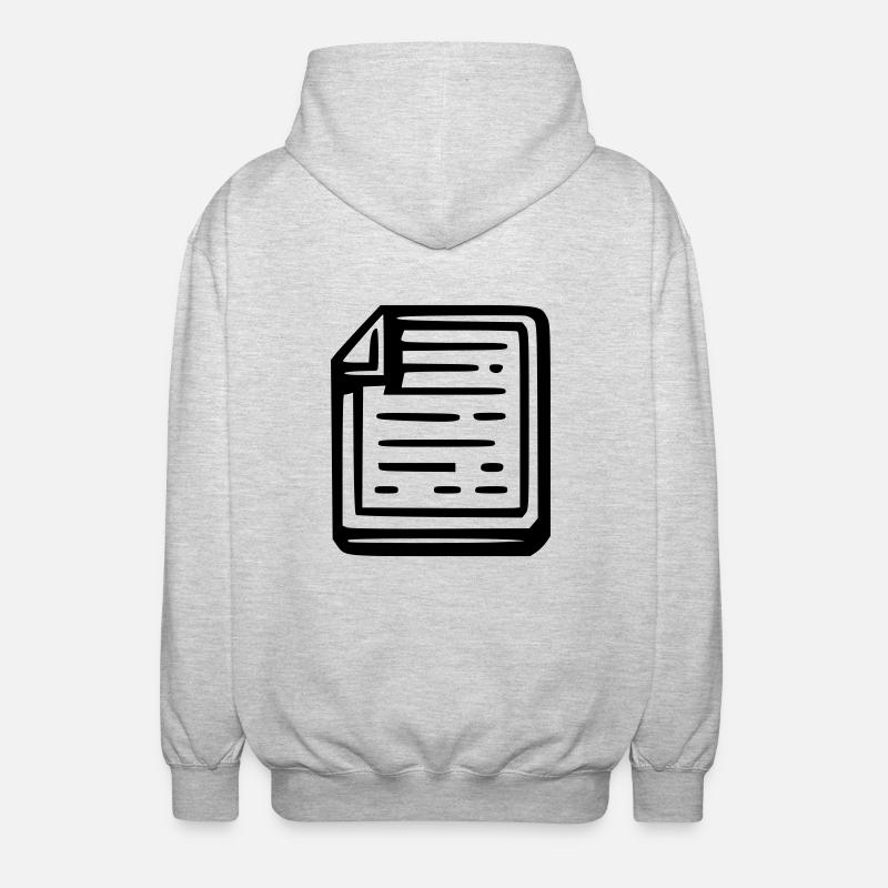 Notes - Veste à capuche unisexe - gris clair chiné