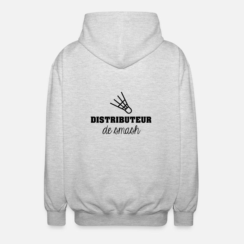 Distributeur de smash - Veste à capuche unisexe - gris clair chiné