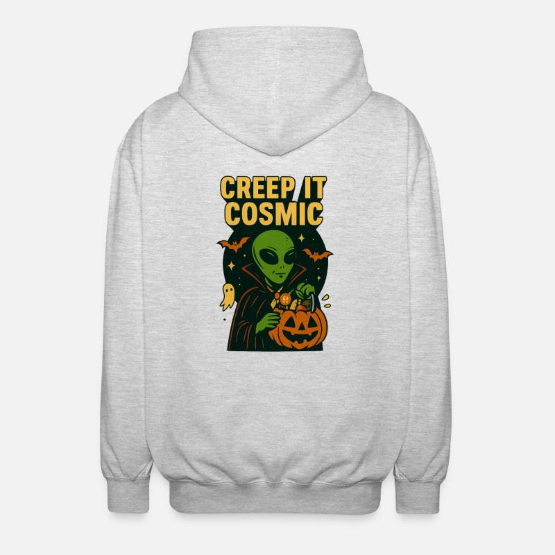 T-shirt vampire extraterrestre – Creep It Cosmic - Veste à capuche unisexe - gris clair chiné