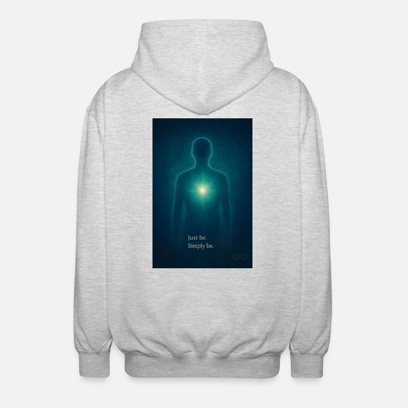 Words from the Silence - Unisex Hooded Jacket - light heather grey