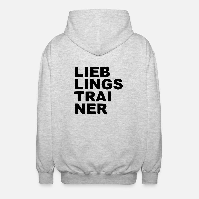 Lieblings Trainer - Unisex Kapuzenjacke - Hellgrau meliert
