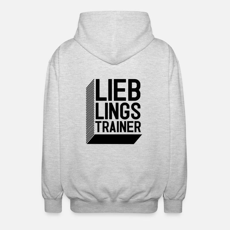 Lieblingstrainer - Unisex Kapuzenjacke - Hellgrau meliert