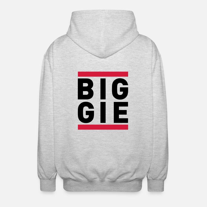 BIGGIE - Felpa unisex con cappuccio - grigio chiaro melange