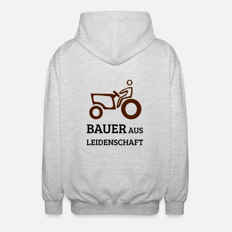 Bauer Leidenschaft - Unisex Kapuzenjacke - Hellgrau meliert