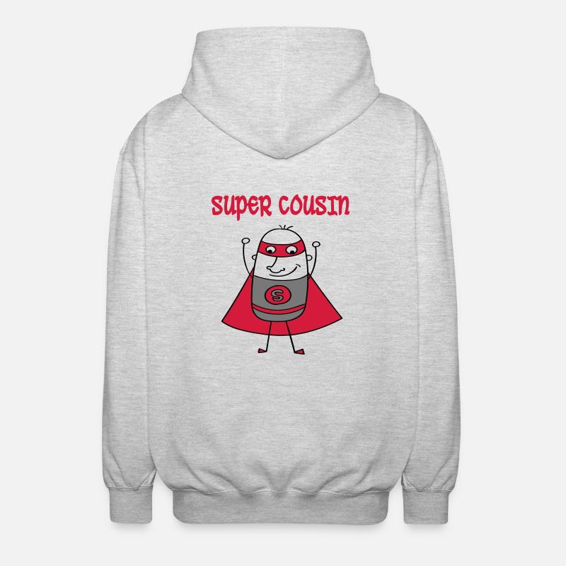 Super cousin - Veste à capuche unisexe - gris clair chiné