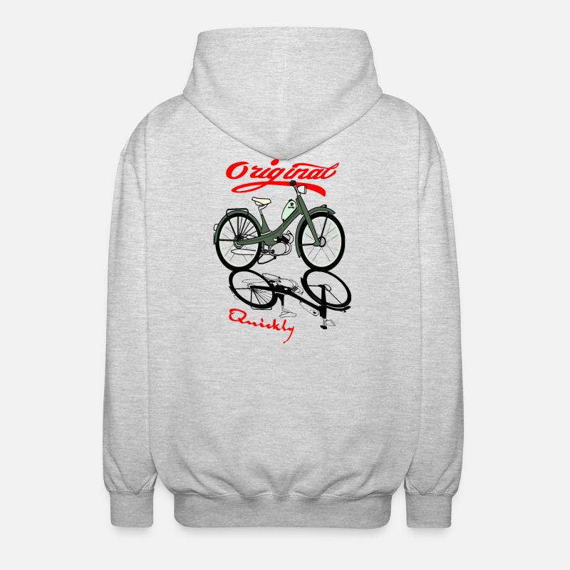 NSU Rapidement Cyclomoteur Culte - Veste à capuche unisexe - gris clair chiné