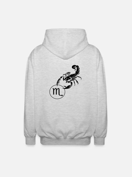Scorpion - Veste à capuche unisexe - gris clair chiné