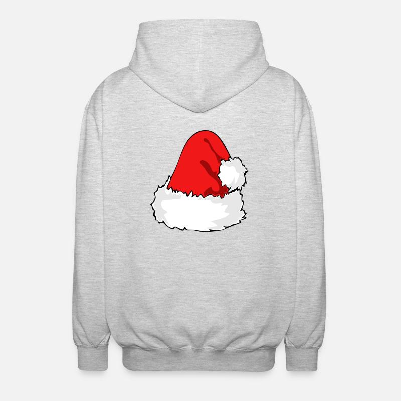 Weihnachtshut - Unisex Kapuzenjacke - Hellgrau meliert