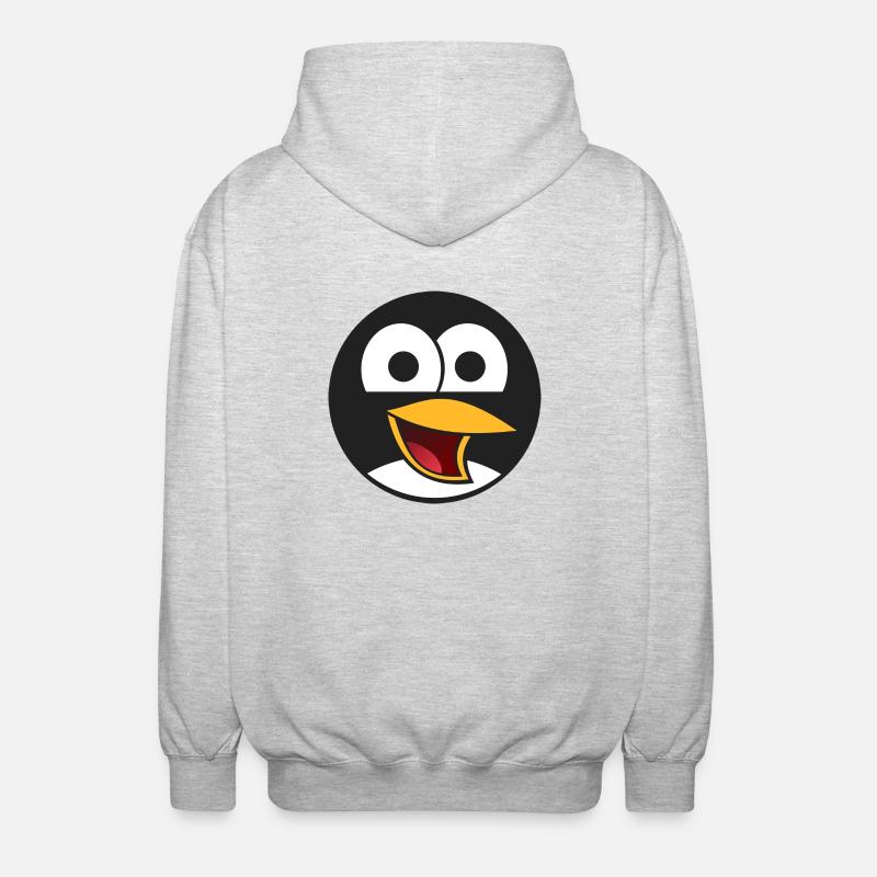 Vogel Comic - Unisex Kapuzenjacke - Hellgrau meliert