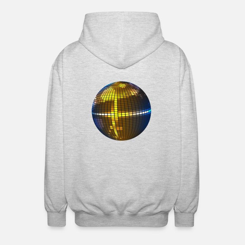 Disco Kugel - Unisex Kapuzenjacke - Hellgrau meliert