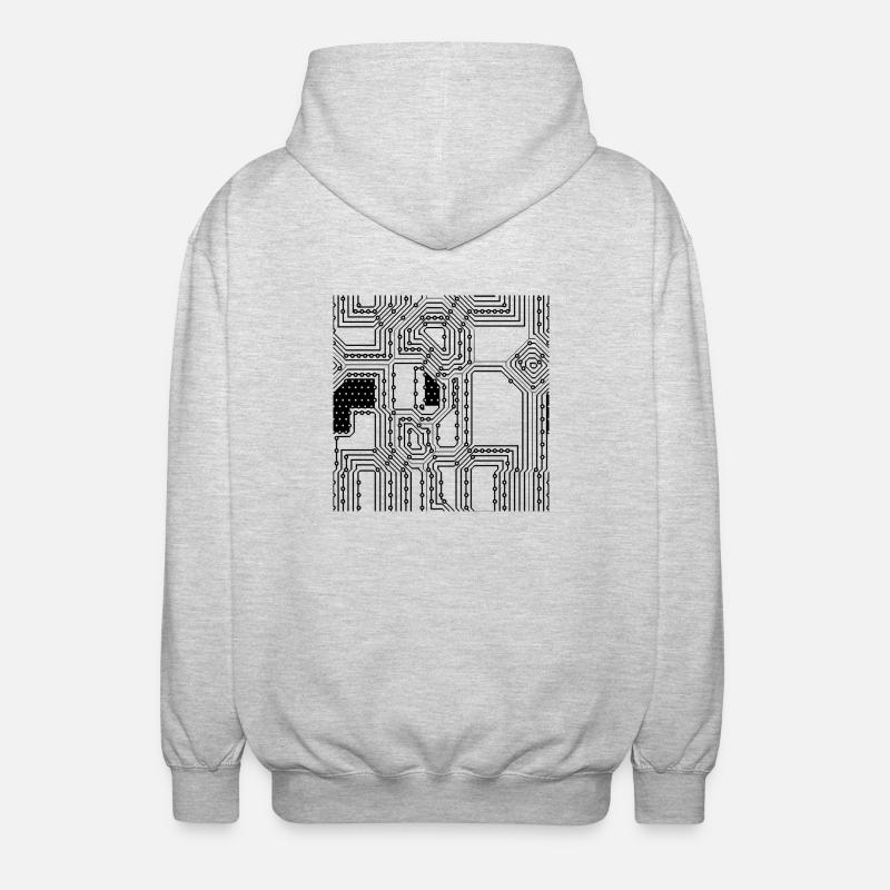 sans couture - Veste à capuche unisexe - gris clair chiné