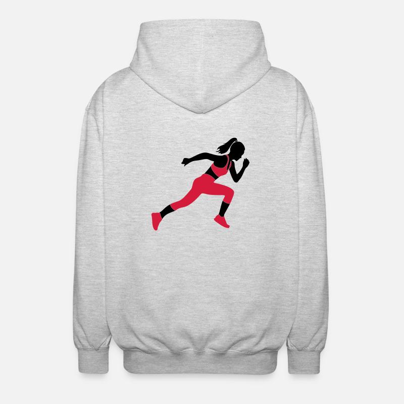 sprinter - Veste à capuche unisexe - gris clair chiné