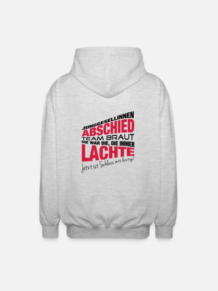 Die, die immer lachte - Unisex Kapuzenjacke - Hellgrau meliert
