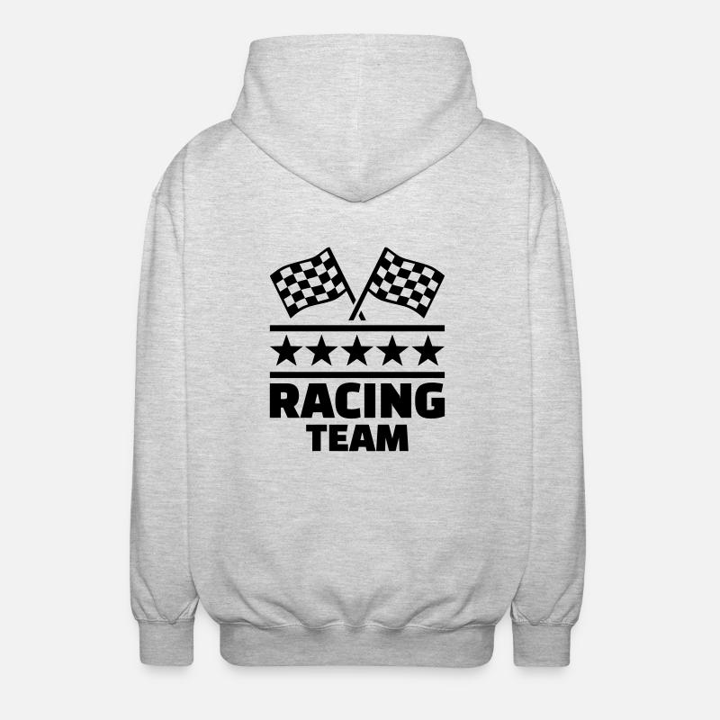 Racing team - Veste à capuche unisexe - gris clair chiné