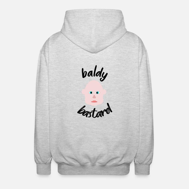 baldy Bastard - Unisex Kapuzenjacke - Hellgrau meliert