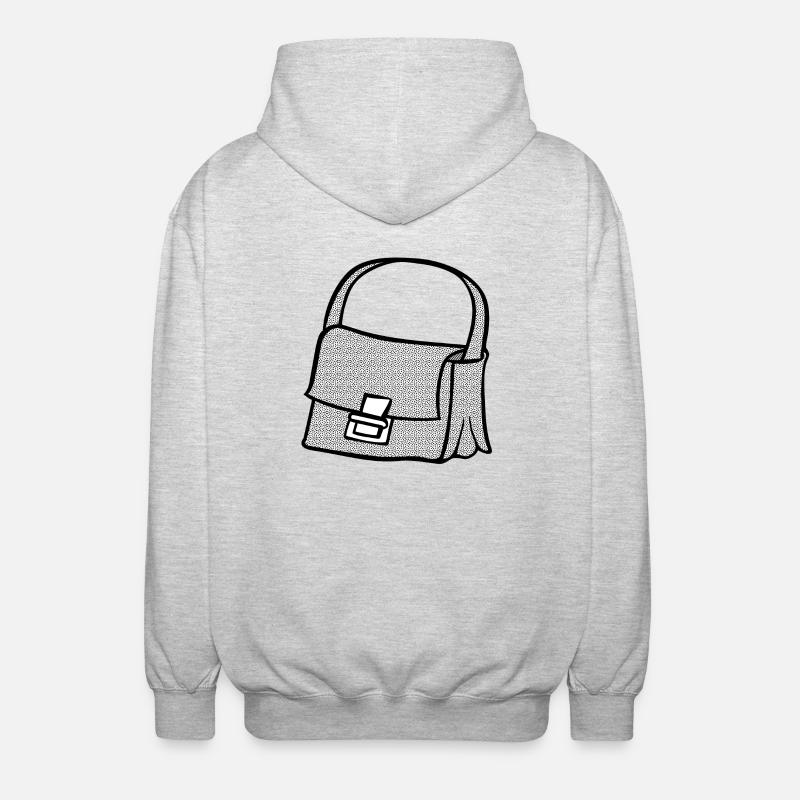 backpack suitcase backpack bag briefcase125 - Unisex Hooded Jacket - light heather grey