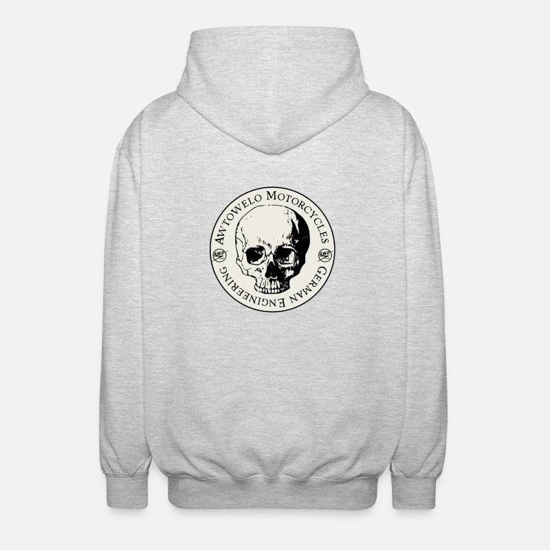 Awtowelo Motorcycles German Engineering - Unisex Kapuzenjacke - Hellgrau meliert