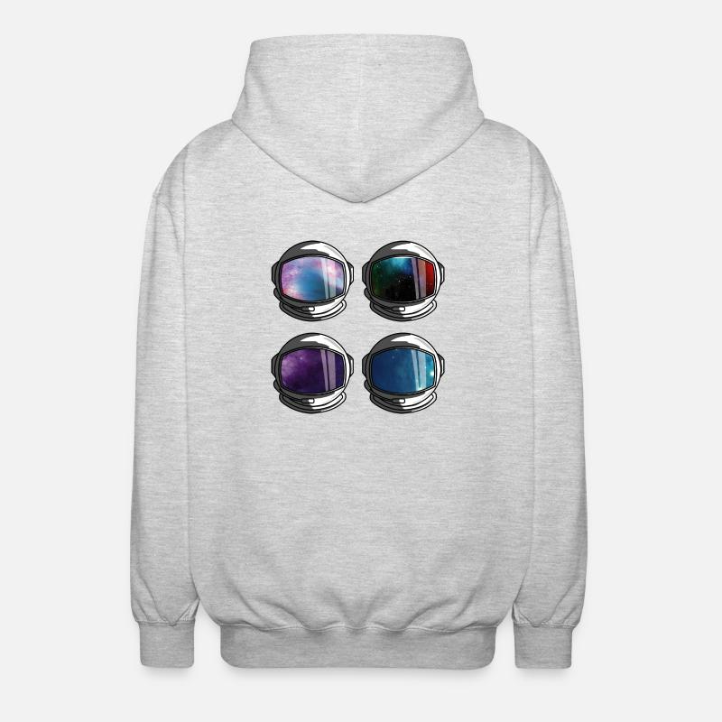 Zum Flug bereit - Unisex Kapuzenjacke - Hellgrau meliert