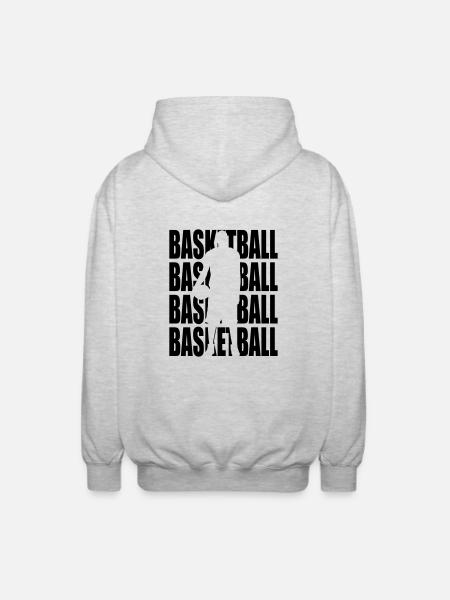 Basketball - Unisex Hooded Jacket - light heather grey
