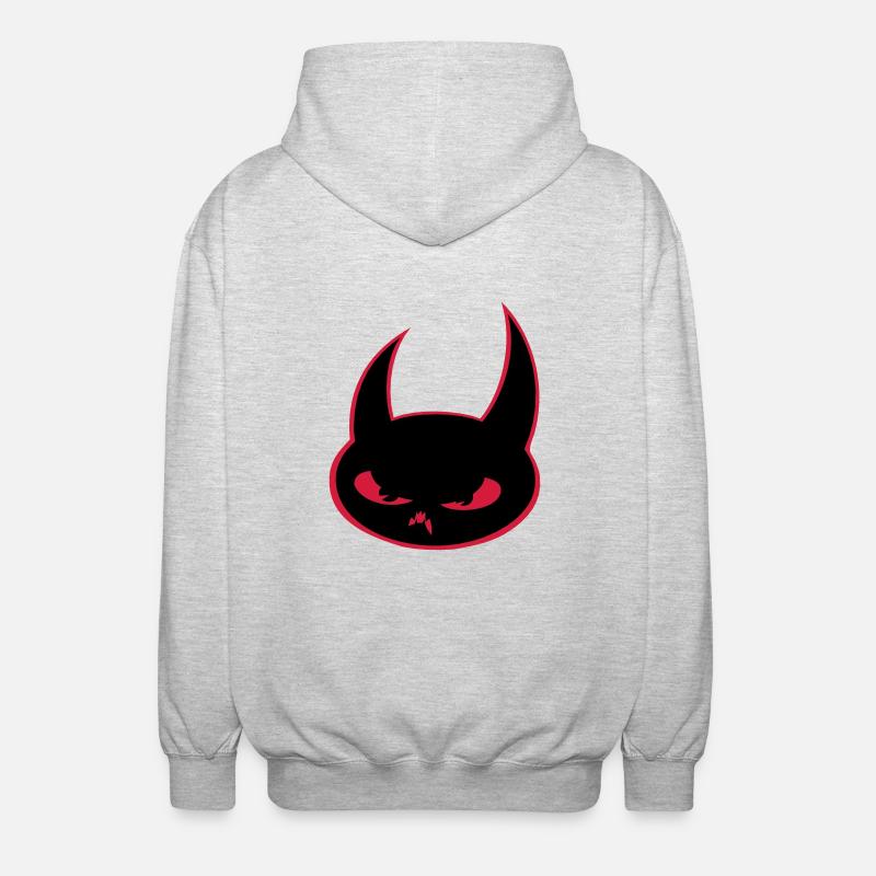 Devil - Unisex Hooded Jacket - light heather grey