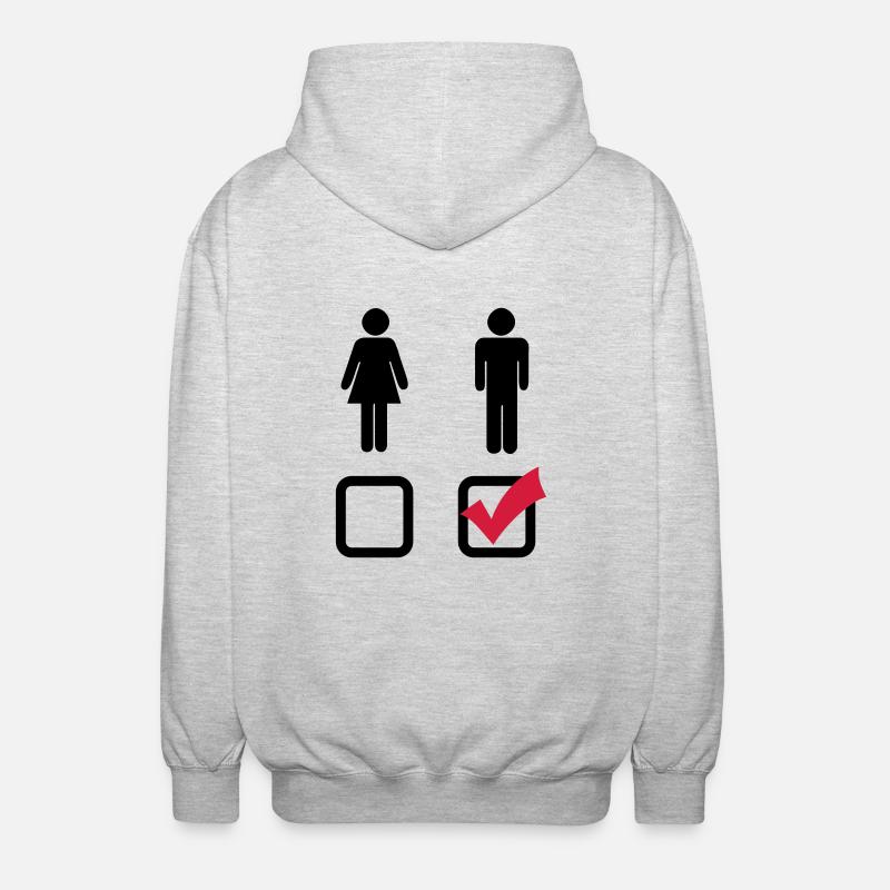 mann_f2 - Unisex Hooded Jacket - light heather grey