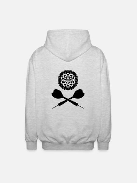 Flèches croisées - Veste à capuche unisexe - gris clair chiné