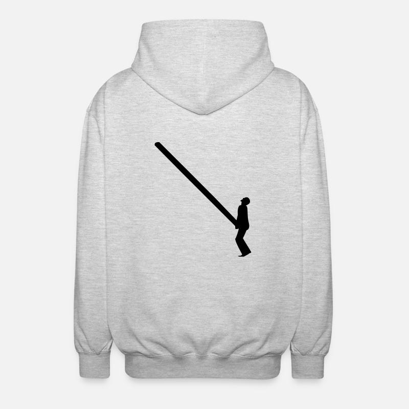 de jeter le Caber - Veste à capuche unisexe - gris clair chiné