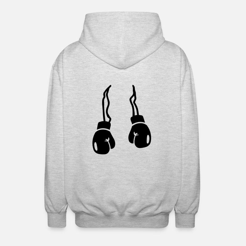 Boxe - Veste à capuche unisexe - gris clair chiné