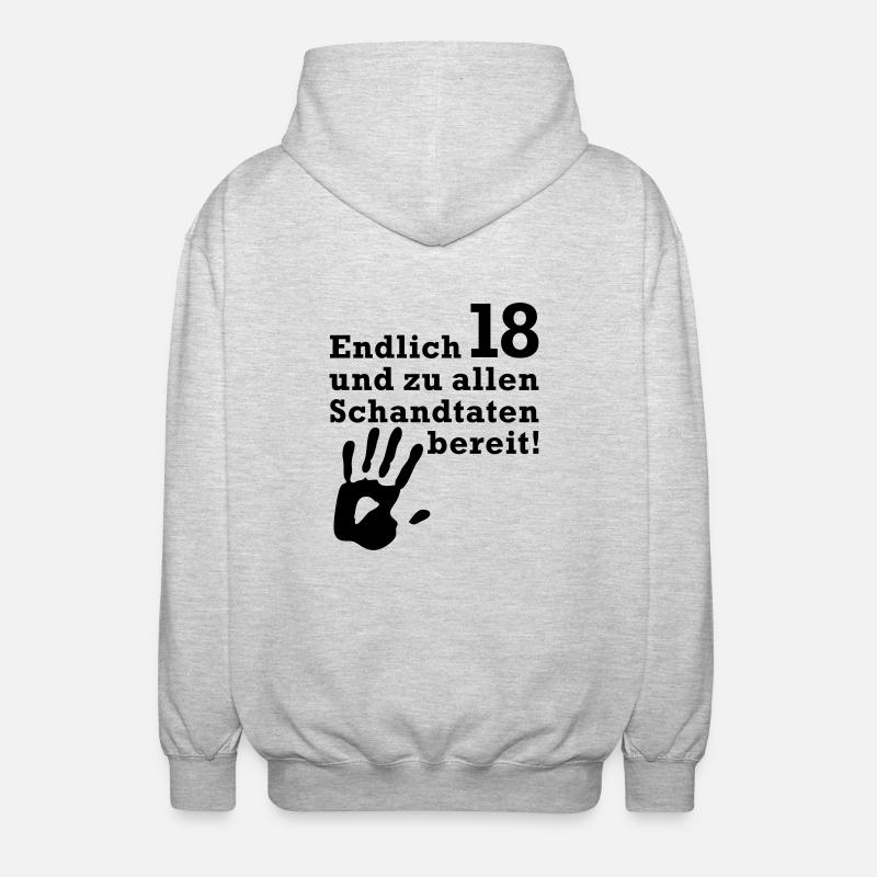 Enfin 18 - Veste à capuche unisexe - gris clair chiné