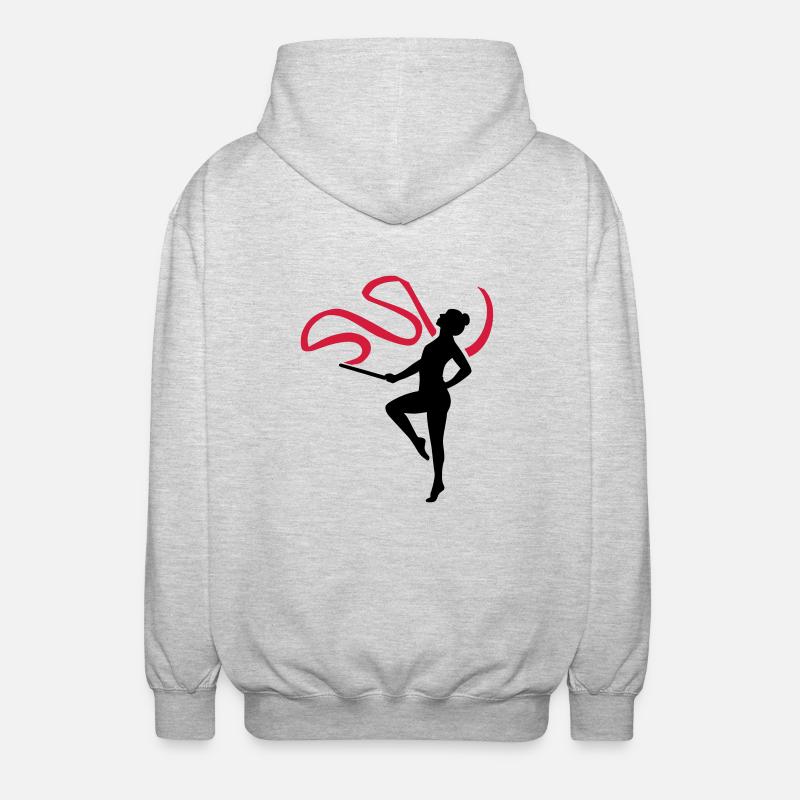 Gymnastics - Unisex Hooded Jacket - light heather grey