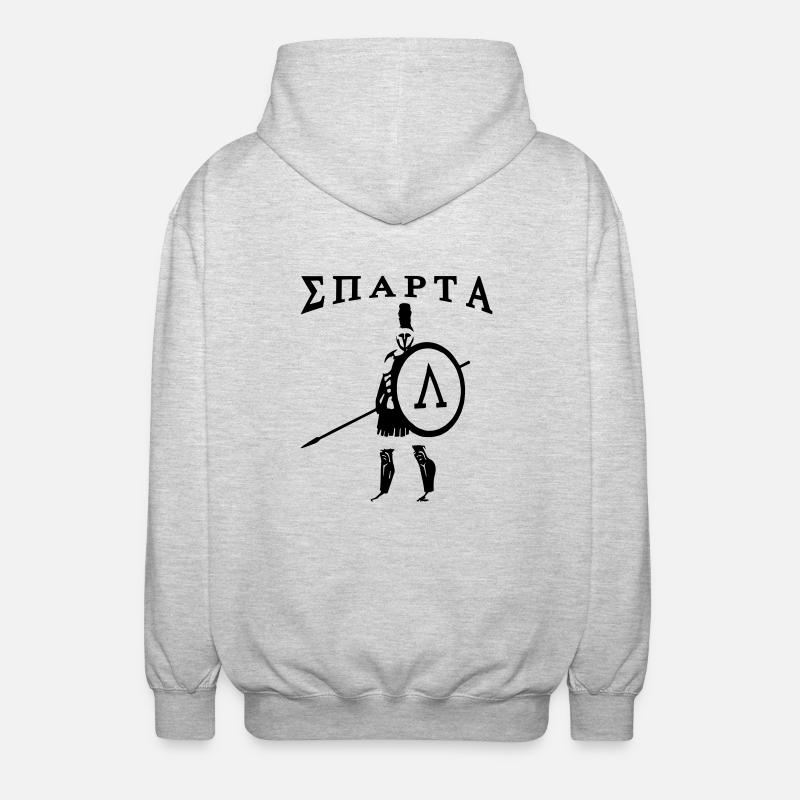 Spartan 3 + Sparta - Veste à capuche unisexe - gris clair chiné
